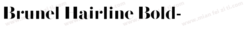 Brunel Hairline Bold字体转换